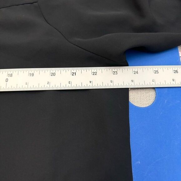 Lane‎ Bryant 18/20 women 1/4 Button Long Sleeve Open V Back Blouse - Picture 8 of 9